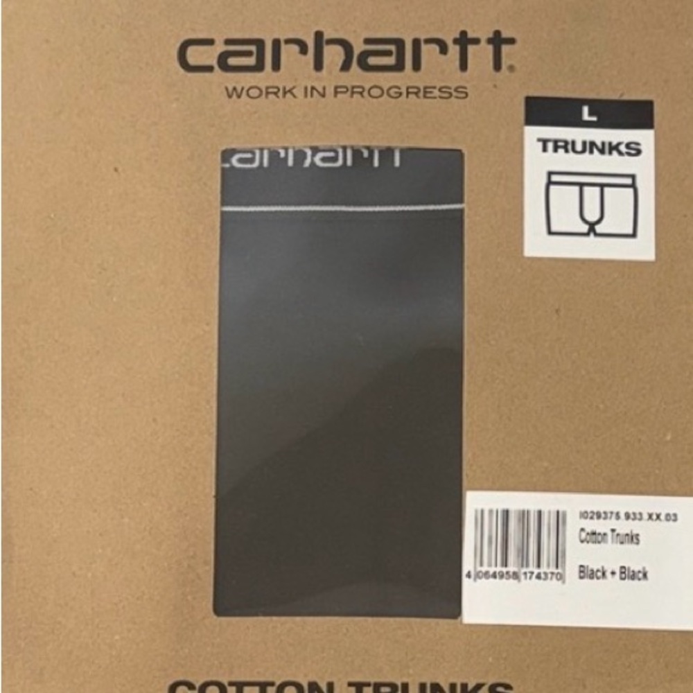2 x 2pcks = 4 Pairs

BRAND NEW, NEVER OPENED 

Carhartt WIP Black Cotton Trunks